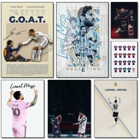 Football Star Messi Ronaldo Poster Wall Art Decoration Painting Without Frame Room Home Decor Soccer Club Fans Collection Gifts