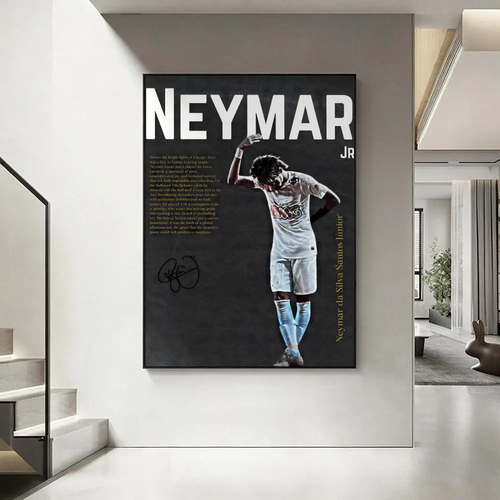 Sports N-Neymar Poster HD-Kunstwerk, wasserfest, selbstklebende Wanddekoration, Heimdekoration (Wohnzimmer, Schlafzimmer, Bar), ästhetisch – Detail 7