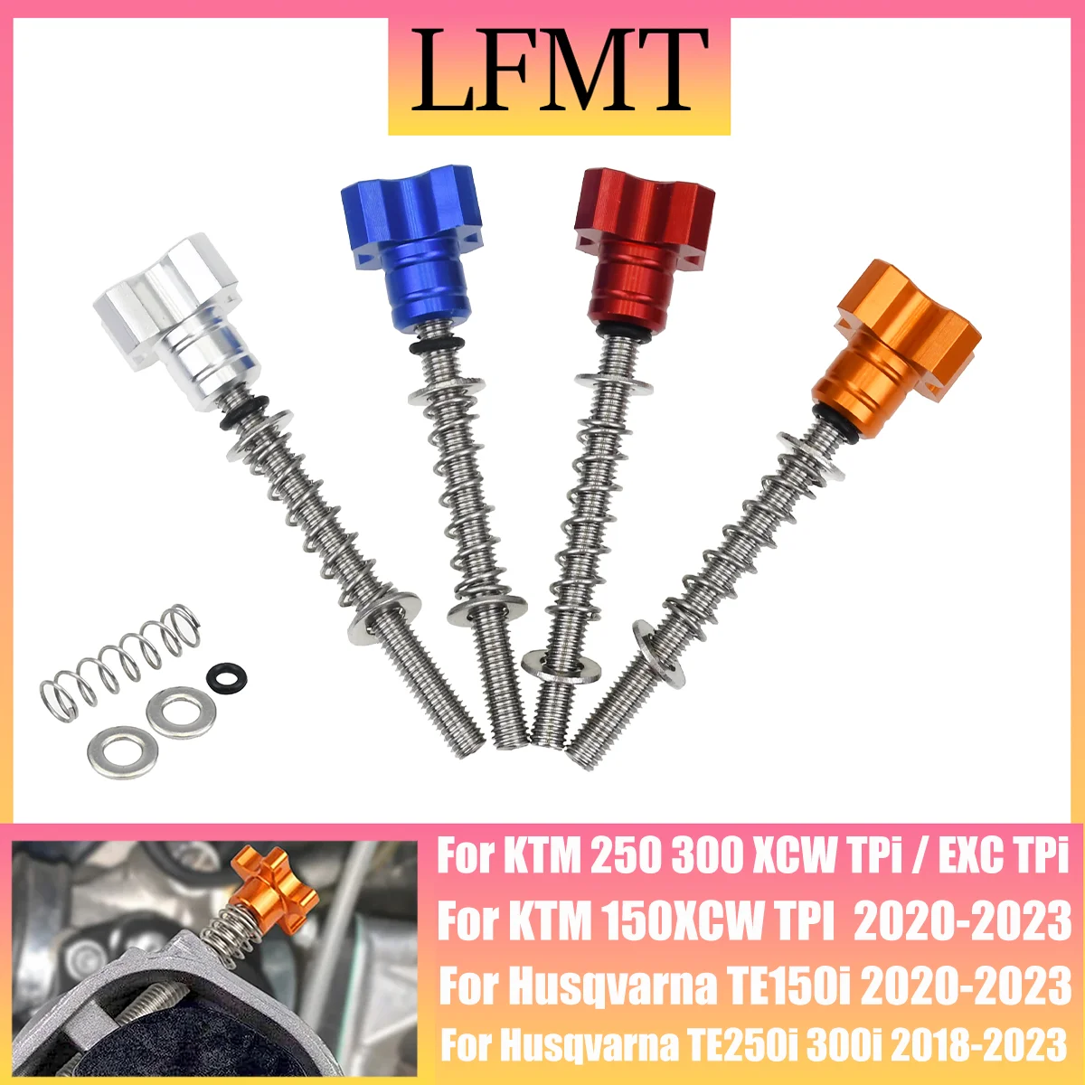 

Motocross Fuel Idle Speed Adjuster Screw For Husqvarna TE150i 250i TE300i 2018-2023 For KTM 150XCW XCW 300XCW 250EXC 300EXC TPI