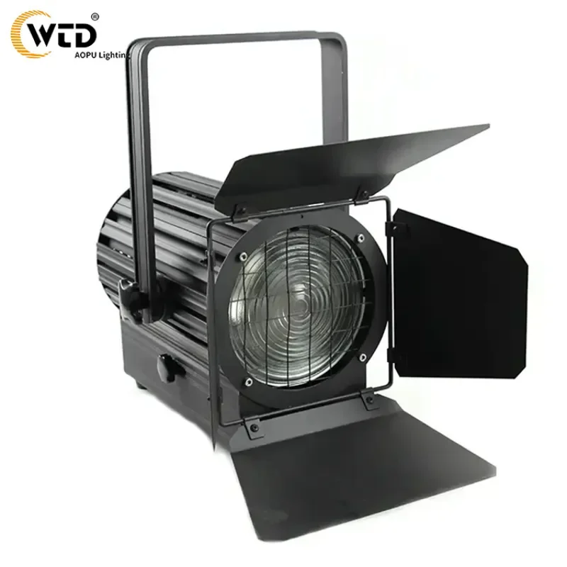 

DMX Control 200W COB RGBW LED Fresnel Zoom Stage Spot Light for TV Studio DJ Show