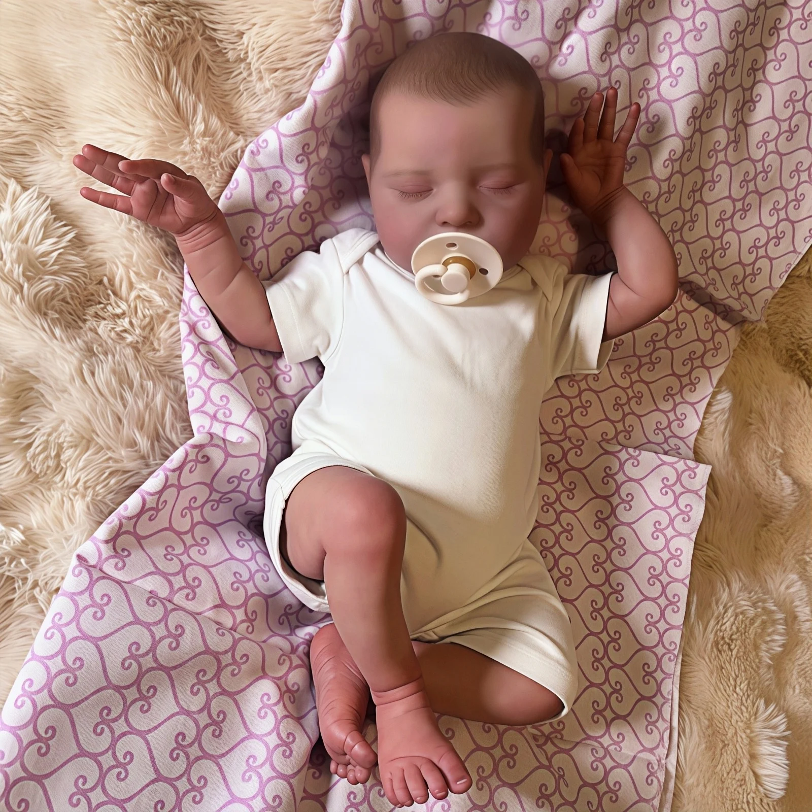 

21inch 52cm Already Painted Finished Reborn Baby Doll Laura Handmade Reborn Preemie Baby Newborn Kids Toy Figure Gift Girl Dolls