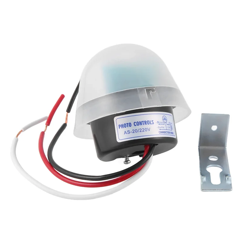 -RRKK 자동 자동 켜짐 꺼짐 Photocell 가로등 램프 스위치 C AC 220V 50-60Hz 10A 사진 제어 Photoswitch 센서 스위치