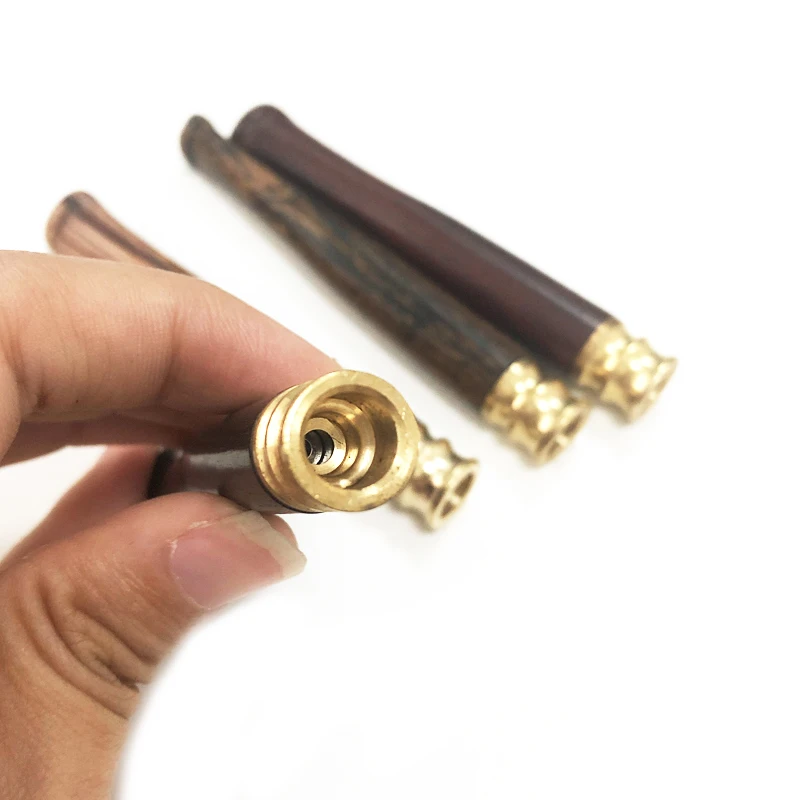 Hot Sale Wooden Creative Tobacco Filter For Thick Thin Portable Cigarette Mouthpiece Washable Reducing Tar Hookah Pipe Men Gifts