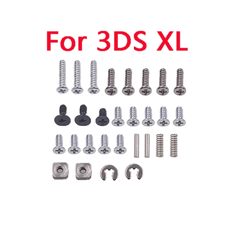 استبدال لنينتندو جديد 3DSLL XL فيليبس رئيس مسامير مجموعة ل 3DS XL LL لعبة وحدة التحكم قذيفة مجموعة كاملة المسمار