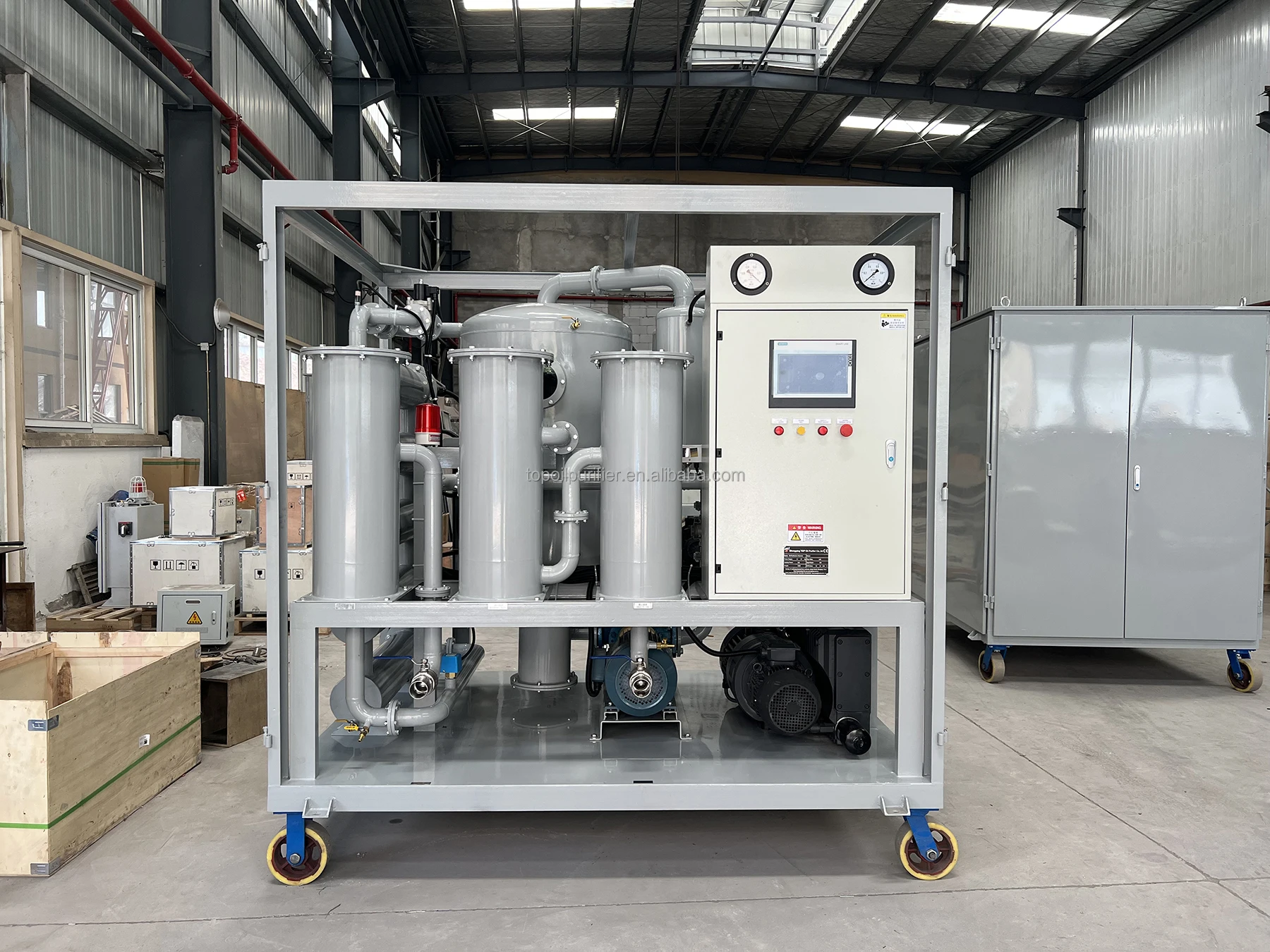 ZYD-A-150 (معدل التدفق 150 لتر/دقيقة) محطة تنقية زيت المحولات ذات المرحلة المزدوجة الأوتوماتيكية بالكامل #6