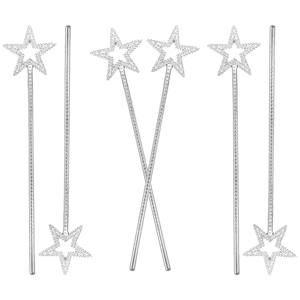 

6 Pcs Witch W W Lightweight Reusable Fairy Tool Cosplay Stick Fairy For Girls Party Props