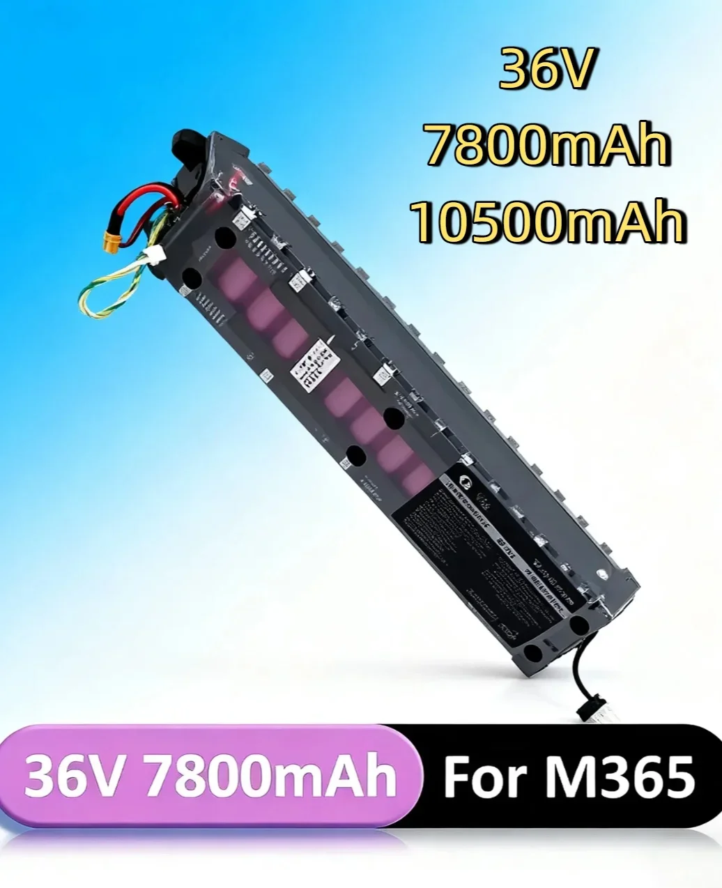 2025 New 36V 7800mAh/10500mAh Li-ion Battery Pack – Rechargeable Durable for Xiaomi M365/M356 Pro Scooter High-Capacity