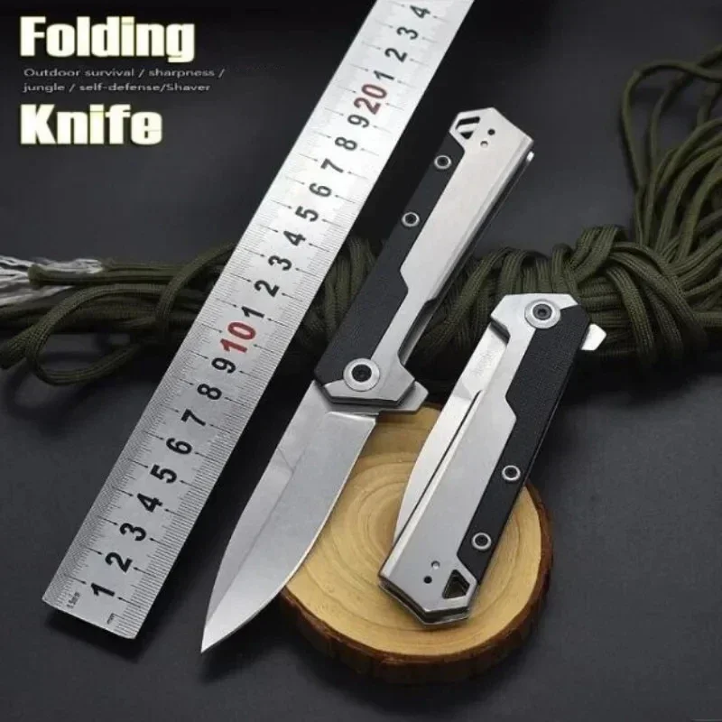 Kes 3860 Pocket Folding Knife 8Cr13Mov Blade Nylon Glass Fibre Handle Tactical Rescue Hunting Camping EDC Survival Tool Knives