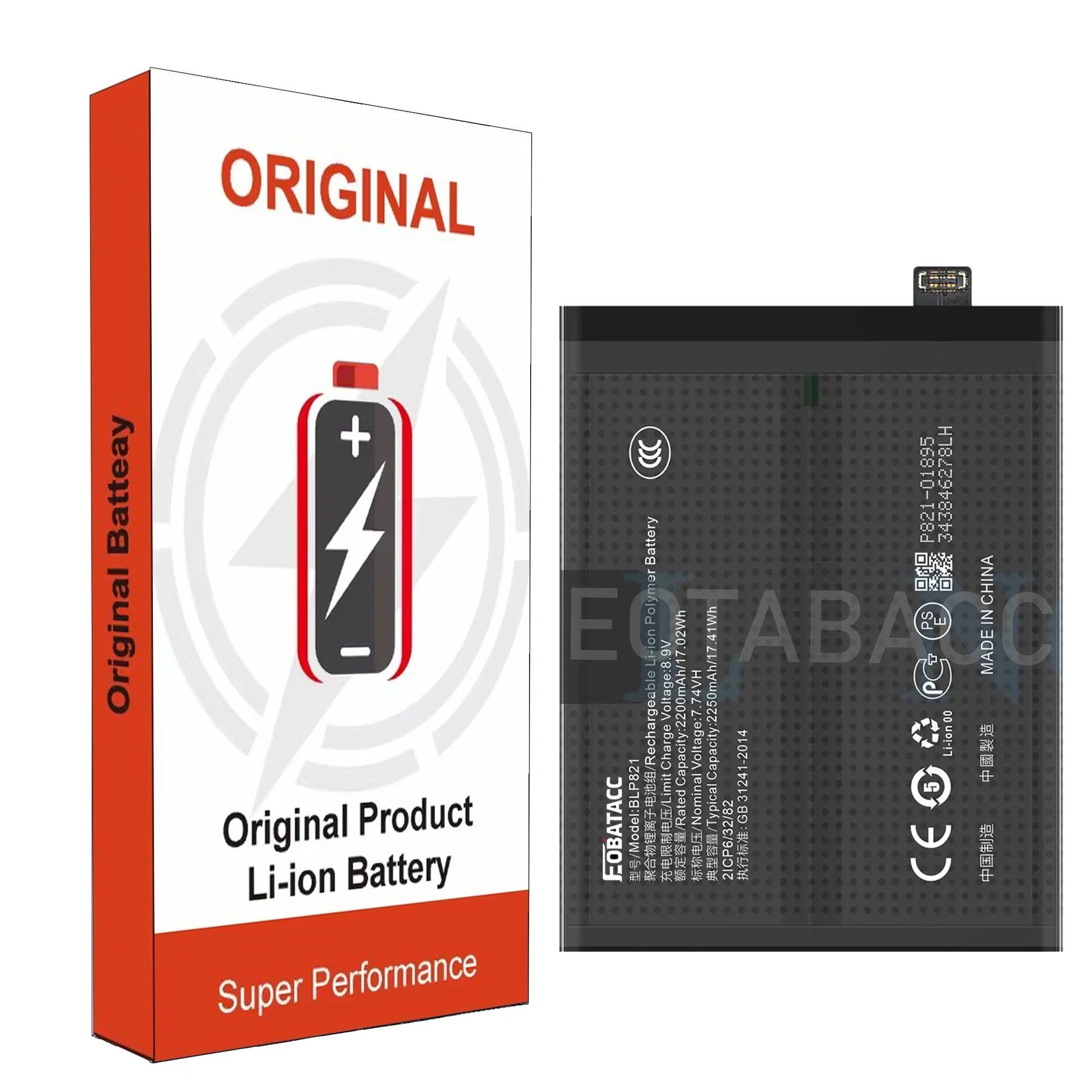 

2025 Years EOBATACC 100% New blp821 Battery For OPPO oneplus 9 European version +Free Tools