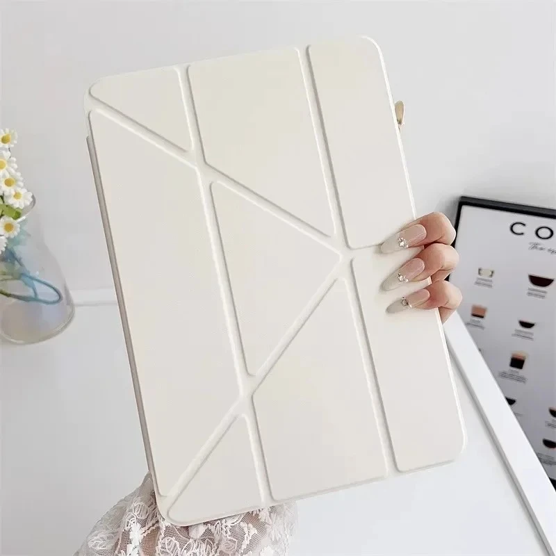 For Xiaomi Pad 7/7 Pro 2024 11.2 Inch Redmi SE 11''/8.7'', and Xiaomi Pad 5/6/7/8 – Acrylic Y-Folding Case with Sleep Wake Funda
