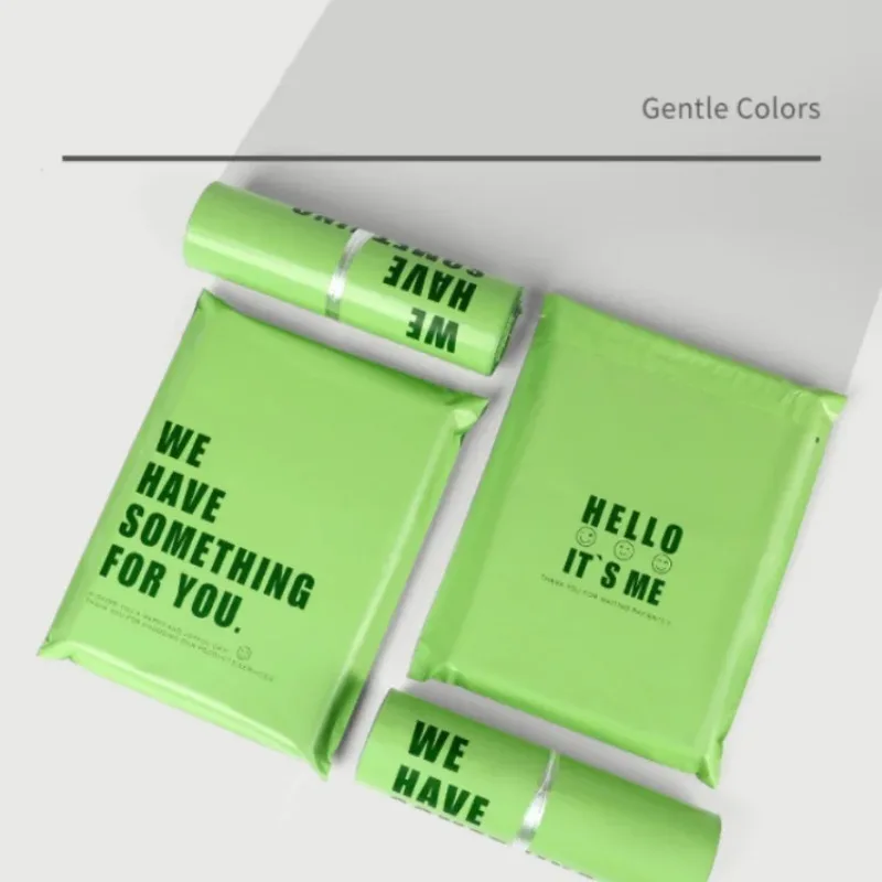 50/100 шт., зеленый полиэтиленовый почтовый конверт с авокадо, клейкая сумка-конверт, сделай сам, рождественская одежда, постельные принадлежности, подарочная обувь, коробка, упаковочные мешочки