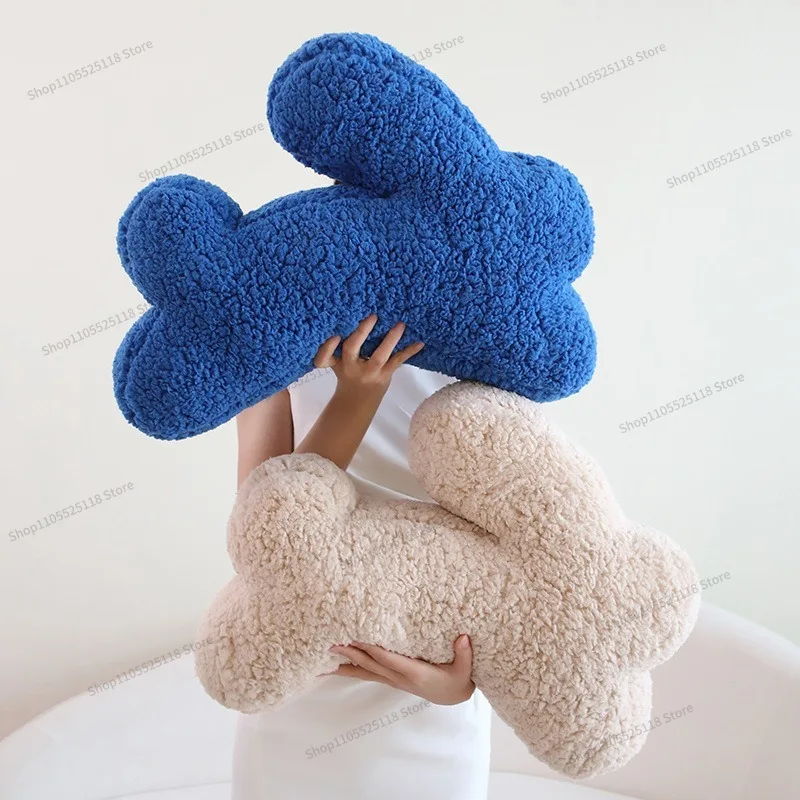 For Rabbit Plush Throw Pillow Special-shaped Cushion Living Room Sofa Bedside Chair Back Cushion