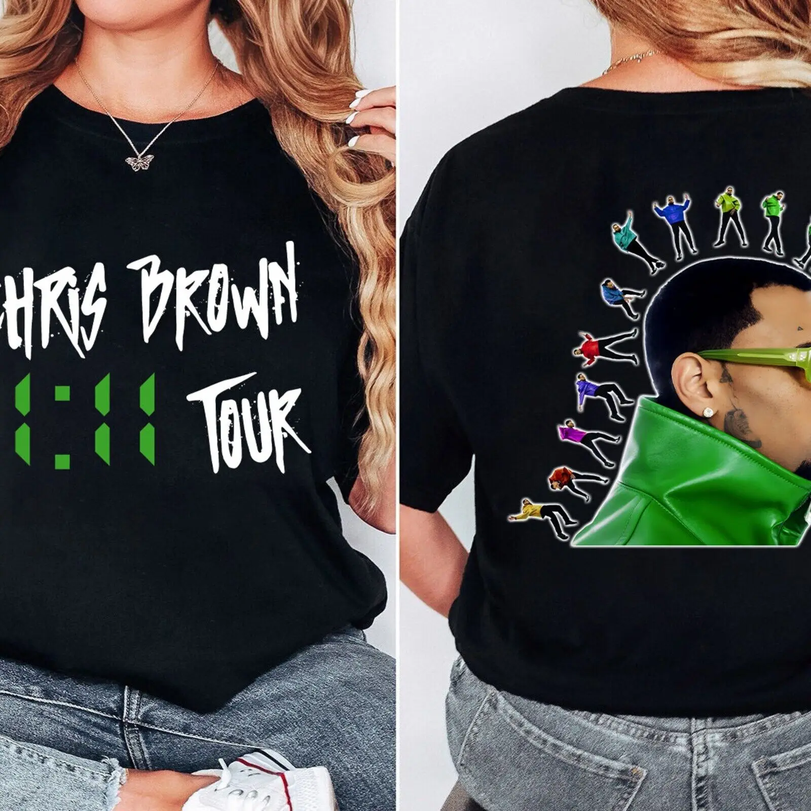 Chris Brown 11 11 Tour 2024 Shirt, Chris Brown Shirt, 11:11 Tour Chris Brown 202