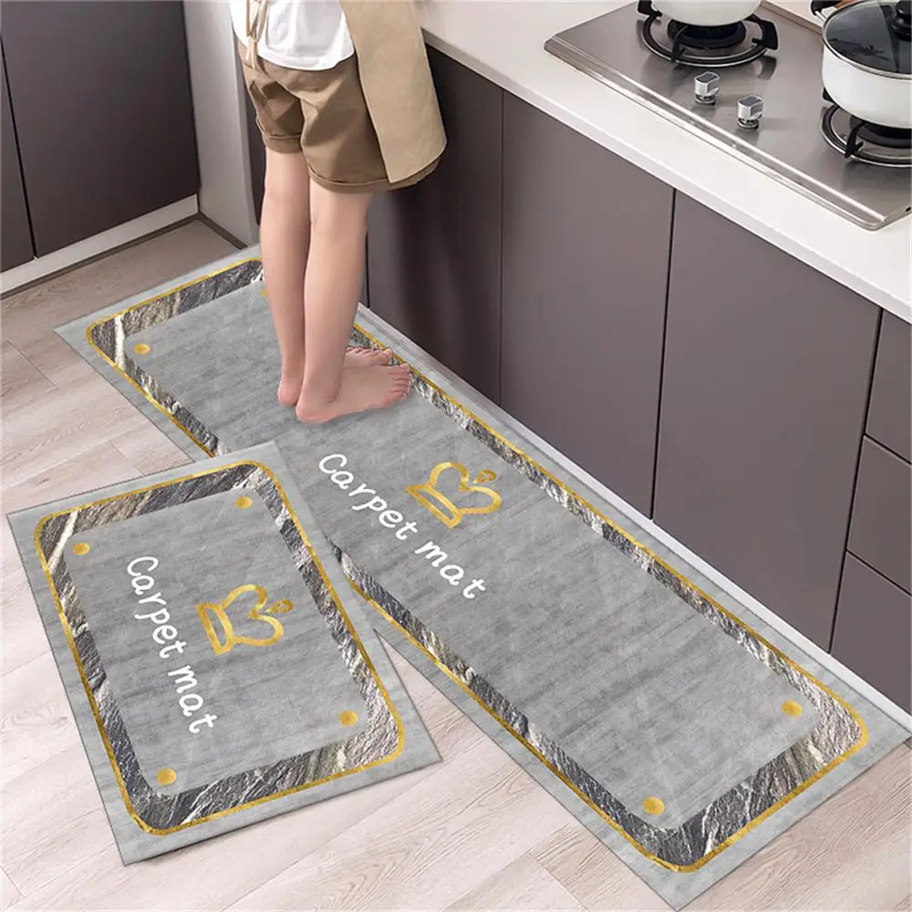 Long Kitchen Carpet for Floor Home Entrance Doormat Bedroom Living Room Decor Bedside Rug Hallway Balcony Bathroom Anti-Slip Mat