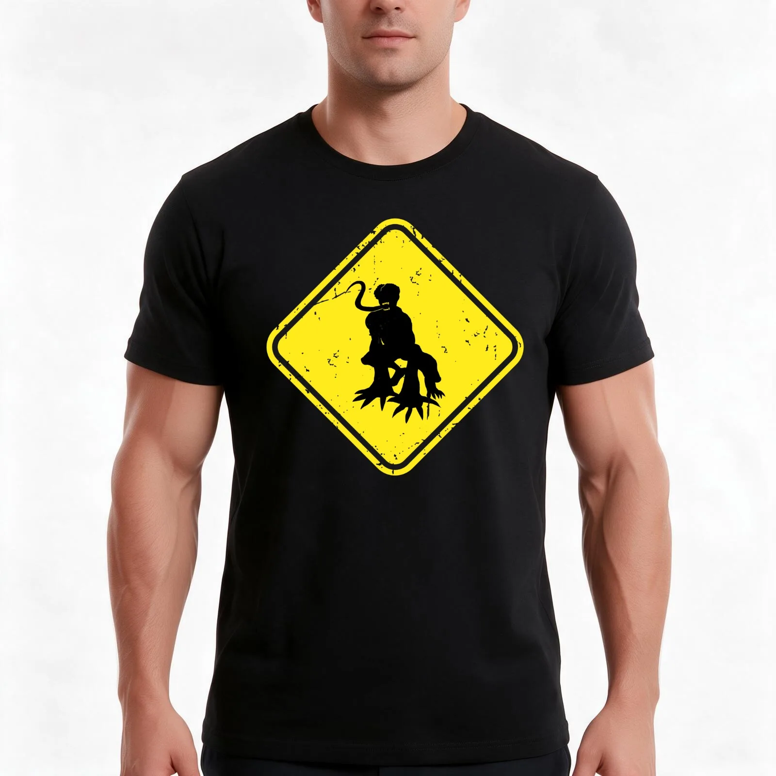 Licker Hazard T-Shirt, Summer Casual Cotton Tee, Oversized Streetwear Tops, Vintage Graphic Print, Loose Fit Short Sleeve