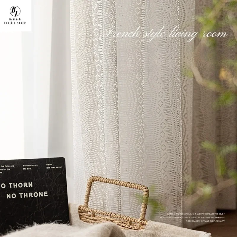 

Custom Size！！Lace Princess Curtains for Living Dining Room Bedroom Bath Window Screens Elegant Rideaux Fashion Jacquard Modern