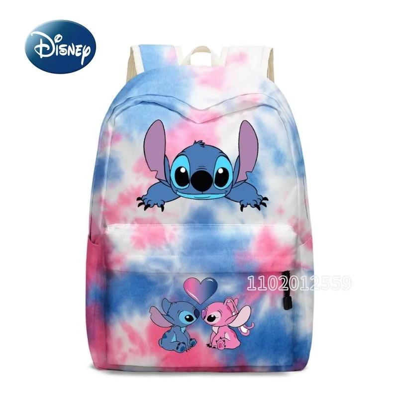 

Disney Stitch New Children's Schoolbag Luxury Brand Fashion Children's Backpack Cartoon Multi Functional 3-piece Set Schoolbag