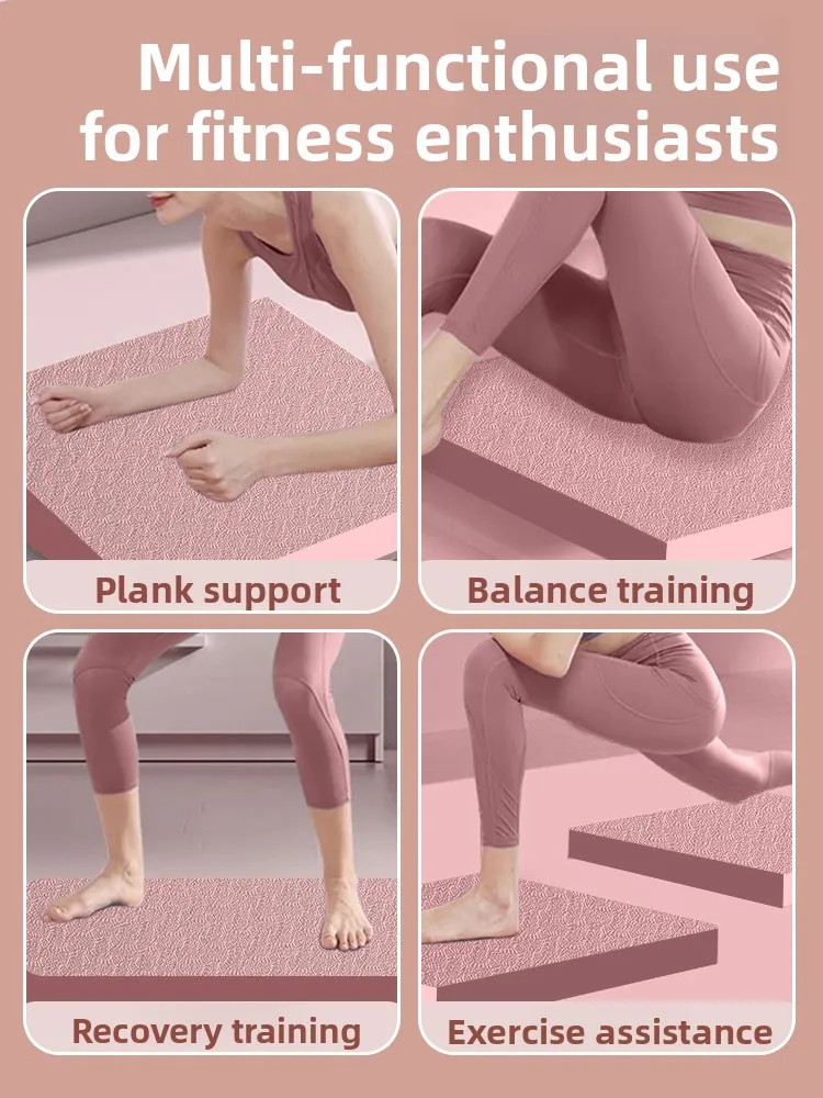 

Thiened TPE Knee Pad Fitn Flat Support Abdominal Wheel Mat Balance Yoga Anti-slip Wear-resistant Rehabilitation Training