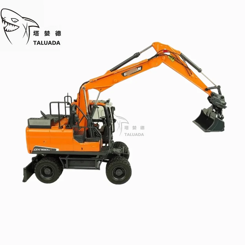 For Doosan Wheel Excavator Model DX160W DX140W UH8134 UH8138 UH8137 Alloy 1:50 Scale Toy