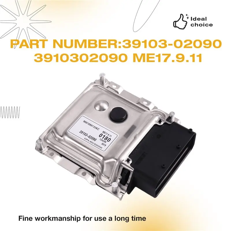 New For Elantra Kia ECU Engine Computer Board 39103-02090 3910302090 ME17.9.11 Car Replacement Part