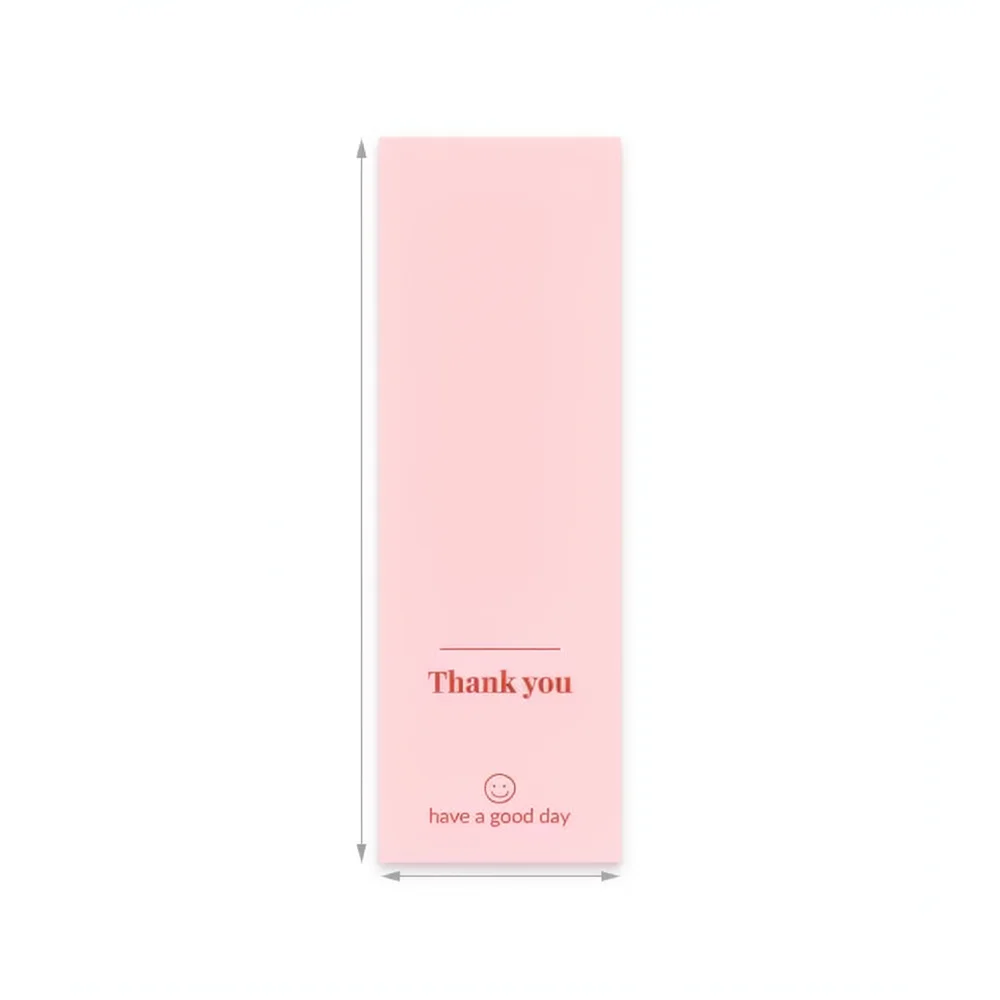 Stylish Rectangle Thank You Stickers Adhesive Label Roll For Business Package Seal Gift Box Wrapping Decor