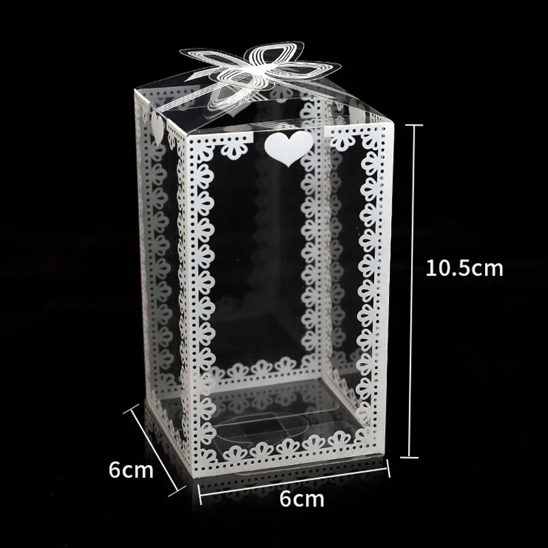 Transparent PVC Packing Gift Boxes 20pcs
