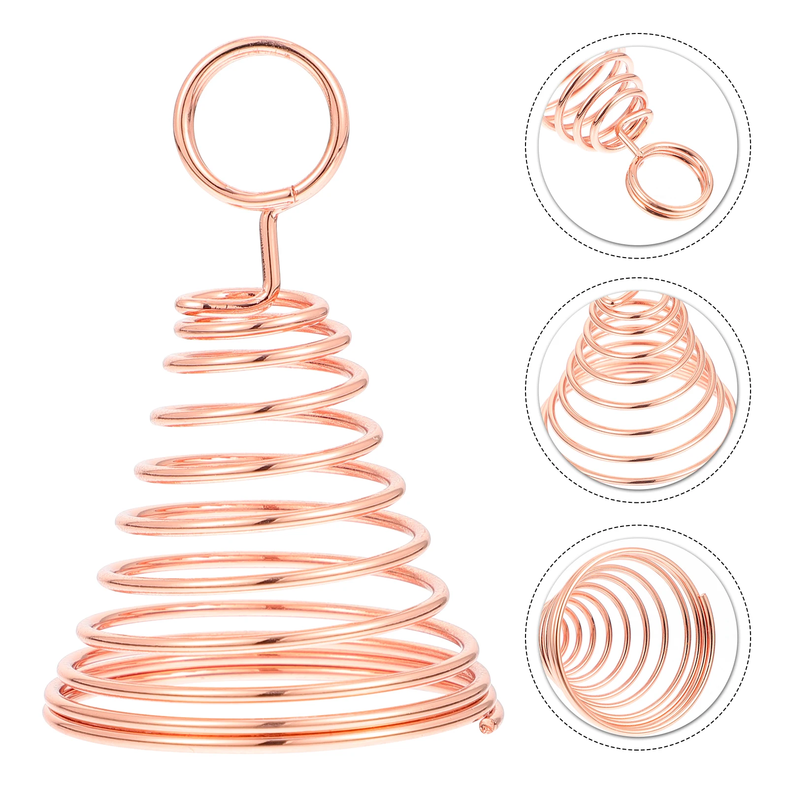 

Table Number Holder Spiral Desktop Memo Stand Clamp For Wedding Anniversary Party Decor Table Card Holders