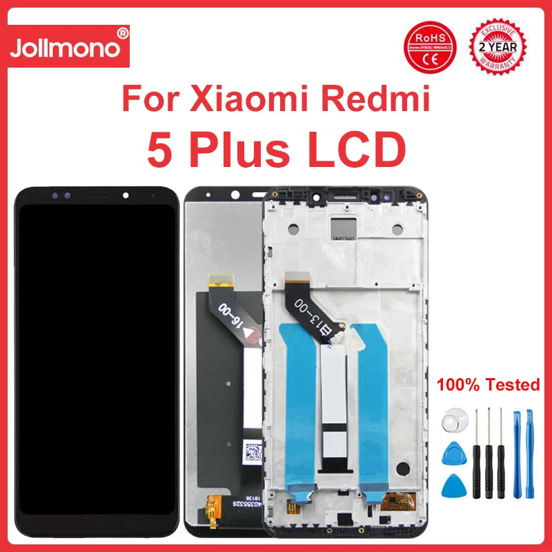 

5.99" Screen for Xiaomi Redmi 5 Plus Lcd Display Digital Touch Screen with Frame Assembly for Redmi 5 Plus MEG7 MEI7