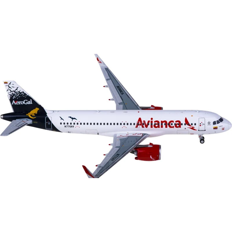 NGmodels 1:400 Scale Avianca Airlines A320neo N776AV Diecast Aviation Avion Metal Miniatures Airplane Model Toys For Boys