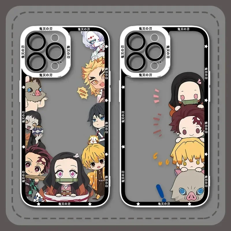 Cartoon Demon Slayer Phone Case for Samsung Galaxy A54 A34 A24 A14 A13 A53 A33 A73 A23 A72 A52 A52S A32 A22 A51 A71 Anime Cover