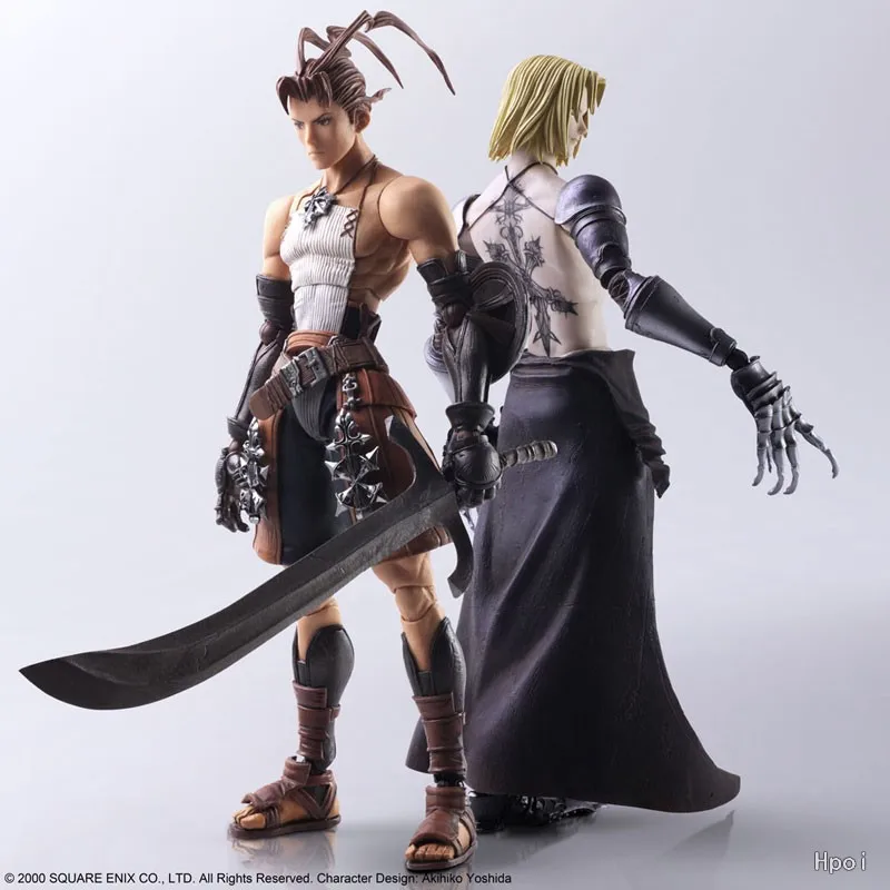 original SquareEnix Bring Arts Vagrant Story Ashley Riot & Sydney LosstarotAction doll Figure Model Toys15.5CM