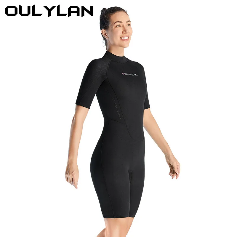 

Wetsuit 3mm Neopreno Surf Suit Short Sleeve Swimwear Kitesurf Scuba NEW Diving Suit Spearfishing Swimsuits for Women