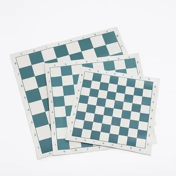 Hafif PU deri satranç tahtası klasik katlanır seyahat satranç tahtası Roll Up satranç tahtası düz uluslararası satranç tahtası