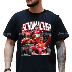 Cotton T-Shirt Vintage Michael Schumacher Racing Tshirt