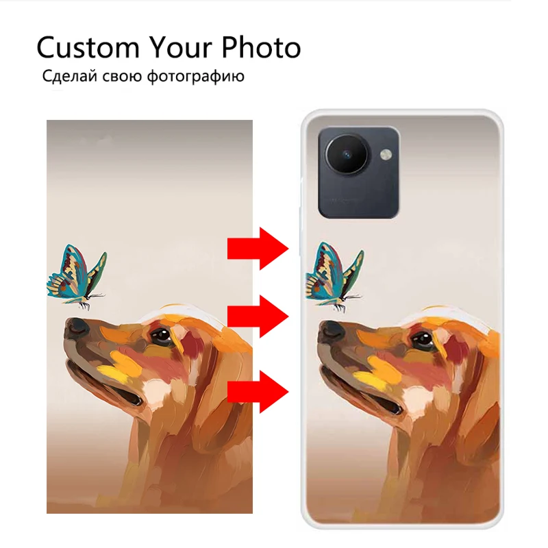 Custom Personalized Phone Cases For Realme C30S TPU Cover DIY Photo Picture Image Design For Realme C30S RMX3690 Silicone Case