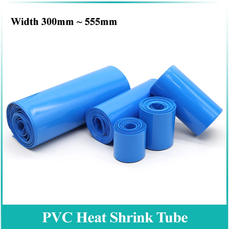 

1m~10m PVC Heat Shrink Tube 18650 Lipo Battery Pack Width 300mm ~ 555mm Insulated Protection Film Wrap lithium Case Cable Sleeve