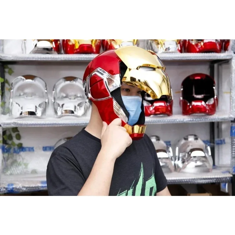 Iron Man MK85 LED Light Fully Automatic Helmet Mask Cosplay Superhero Party Costume Prop Movie Peripherals Cosplay Accessories