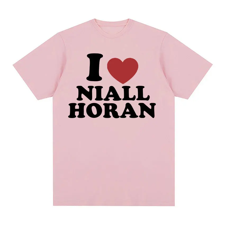 I Love Niall Horan Print Graphic T Shirts Men Women Casual 100% Cotton Short Sleeve T-shirt Summer Fashion Oversized Tshirt Tops