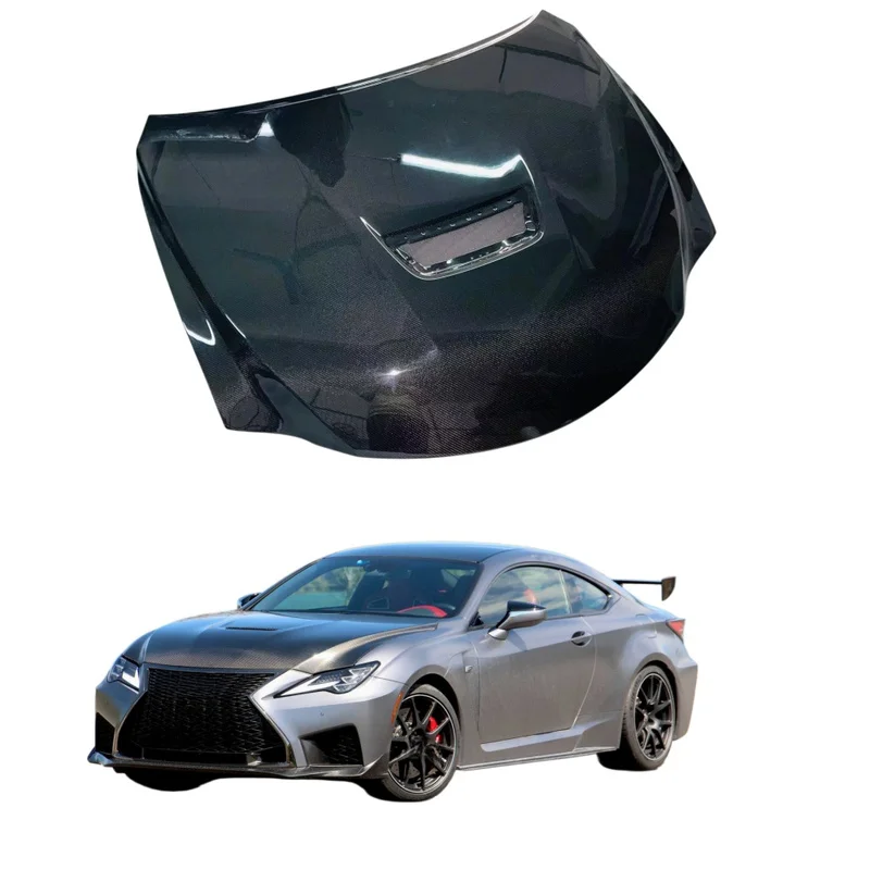 High Quality Ventilated Lightweight Carbon Fiber Engine Bonnet Fit For Lexus RC F Performance Upgrade Auto Body Parts