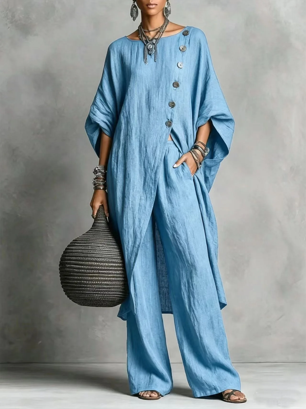 2026 Neuerscheinung Damen Unregelmäßiges Hemd Zweiteiler-Set, Lässiges Urbanes Mode-Outfit für Frauen – Detail 11