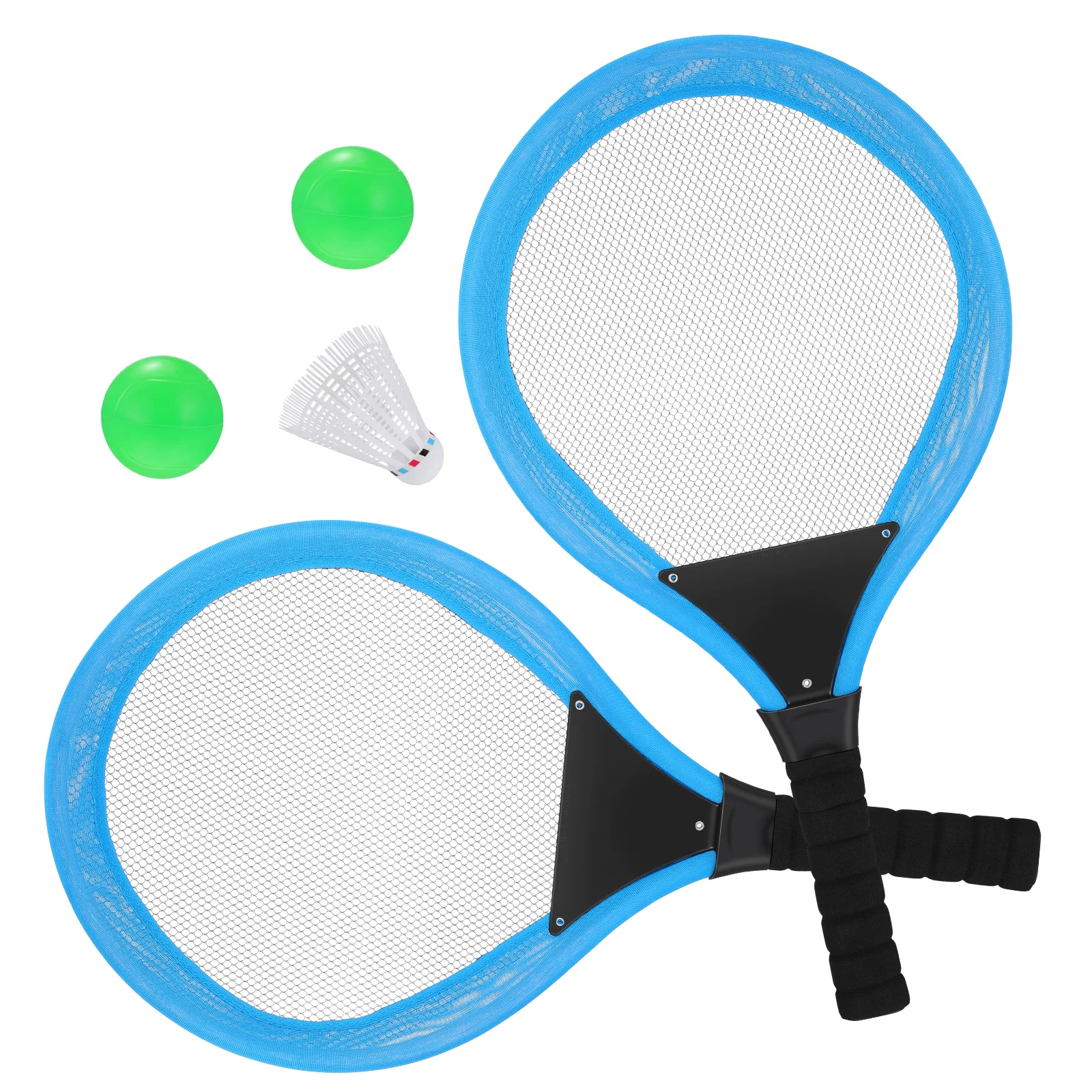 TOYMYTOY 1 Set Badminton Tennis Rackets Kit Elastic Mesh Badminton Racquets Set for Kids Outdoors Play