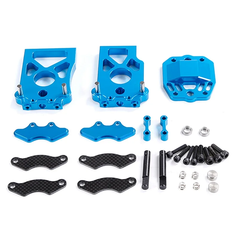 For 1/5 Losi 5Ive-T Rovan Lt Kingmotor X2 Fid Ql,Rofun Racing Alloy Differential Gear Bracket Kit 87145072,Blue