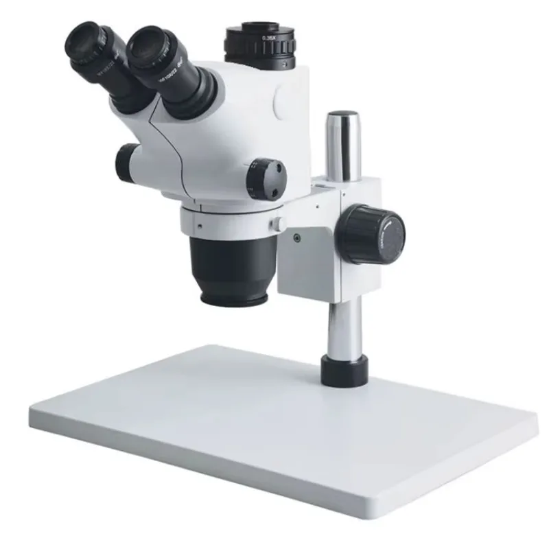 6.5X-65X Trinocular Microscope With Large Base for Mobile Phone PCB LCD Circuit Repair Soldering Welding