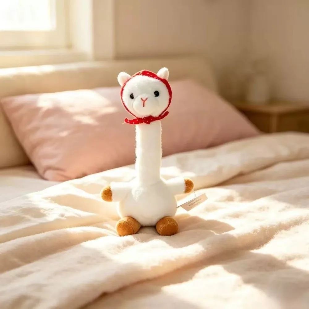 Funny Weird Long Neck Fluffy Kid's Comforting Companion Zebra Giraffe Animal Soft Creative Frog Alpaca Room Ornaments