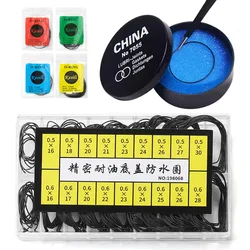 Watch Back Case Rubber Waterproof O-Ring Gaskets Thickness 0.6mm Professional Waterproof Oil Sealer for Watchmaker Repair Tools