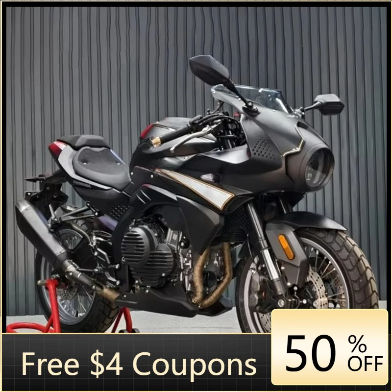 WB  500CC high-speed off-road sports motorcycle ABS disc brakes, water-cooled EFI top speed 185 km/h, powerful motorcycle