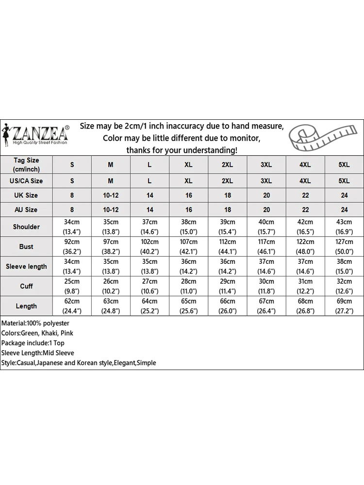ZANZEA قمصان مكتب صيفية 2025 بلوزات نسائية أنيقة بأكمام قصيرة وأزرار سفلية قميص موضة OL بلوزة عمل غير رسمية برقبة دائرية #6