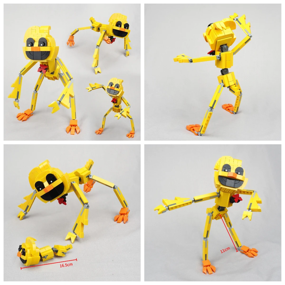Variation Form Chicken Golden Block Building Toy Monster Chasing Scene Model Small Particle Assembly Plastic Toys for Youth