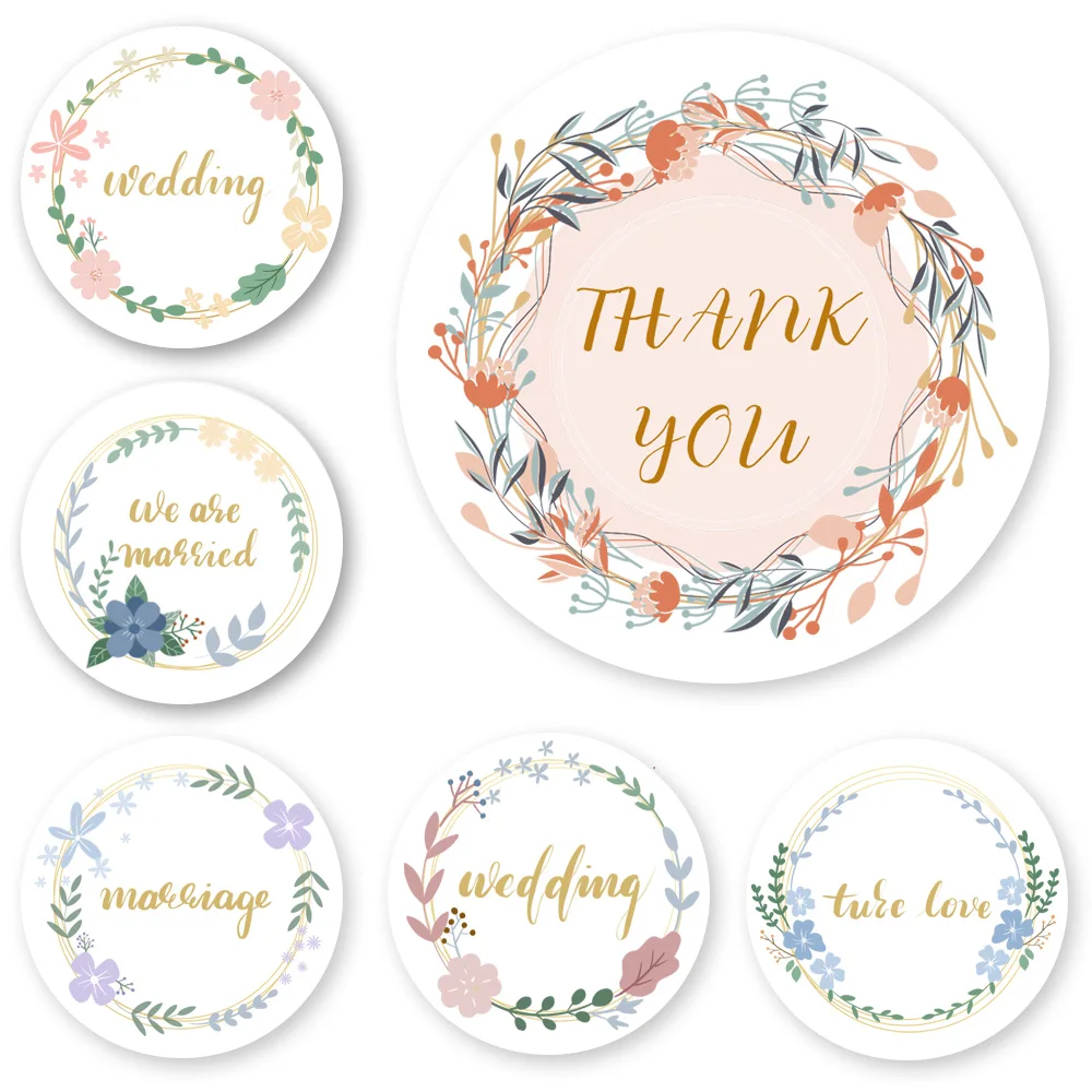 100PCS Custom Sticker Customize Logo Personalized Packaging Label Name Wedding Baking Thank You Stickers Design Your Own Sticker