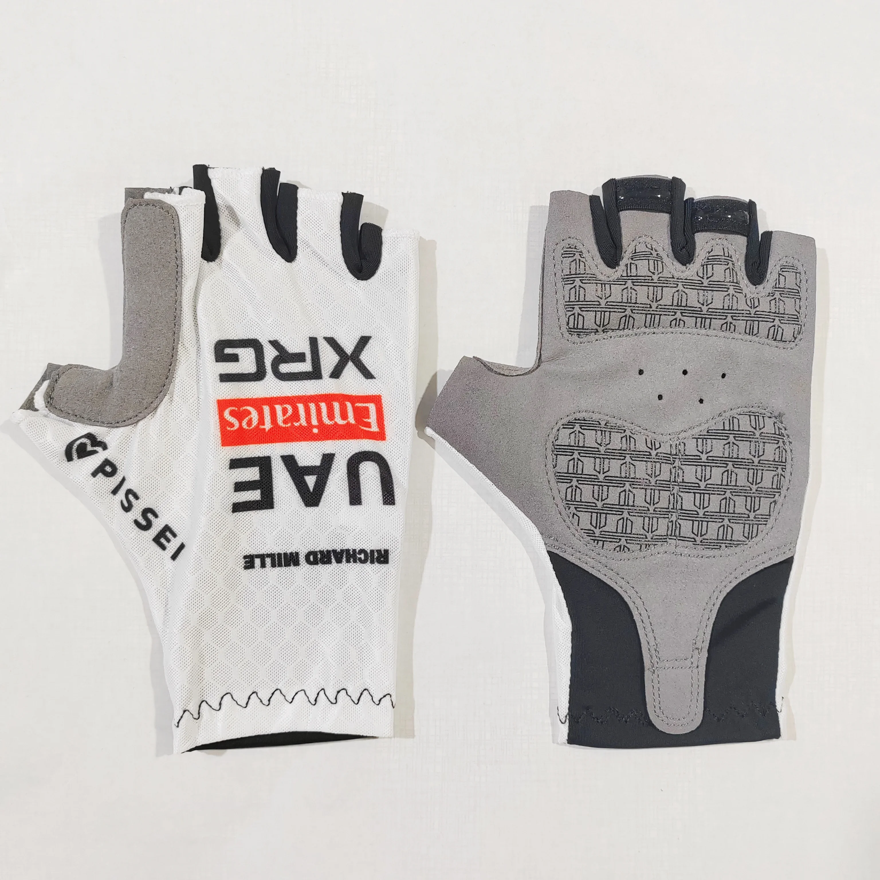 تنفس الصيف الطريق ركوب الدراجات نصف اصبع قفازات جولة فرنسا فريق بطانة حماية من السيليكون امتصاص الصدمات مثل Pogacar #2